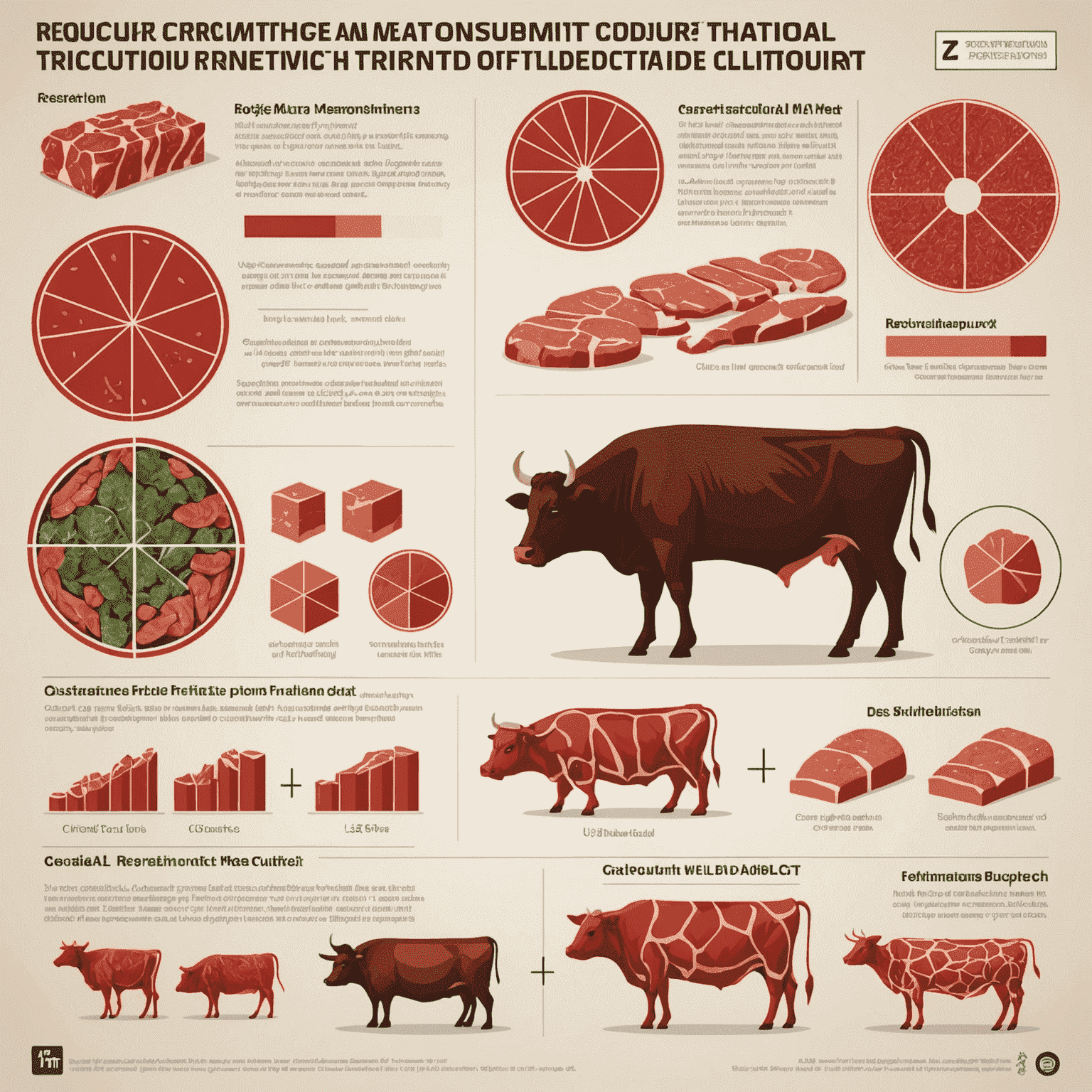 Infografik, die den Ressourcenverbrauch von traditioneller Fleischproduktion im Vergleich zu kultiviertem Fleisch zeigt